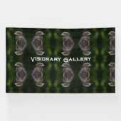 Visionaire Galerij Aangepaste Tekst Eagle afbeeldi Spandoek (Horizontaal)
