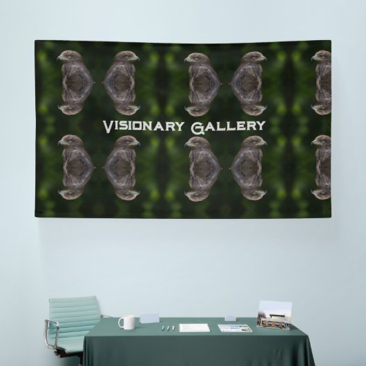 Visionaire Galerij Aangepaste Tekst Eagle afbeeldi Spandoek (Beurs)