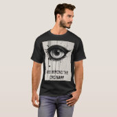 Visionaire vibes: het Abstracte oog T-shirt (Voorkant volledig)