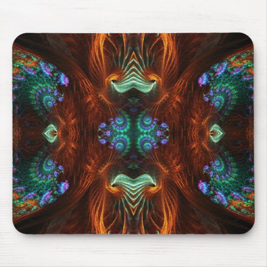 Visionary Fractal Butterfly Mousepad Muismat (Voorkant)