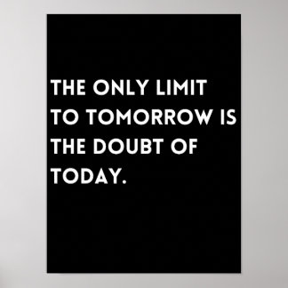 Visionary Overcoming Doubt Quote Classic Poster