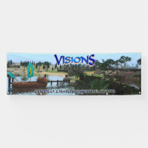Visions 2,5' horizontal x 8' bannière avec des