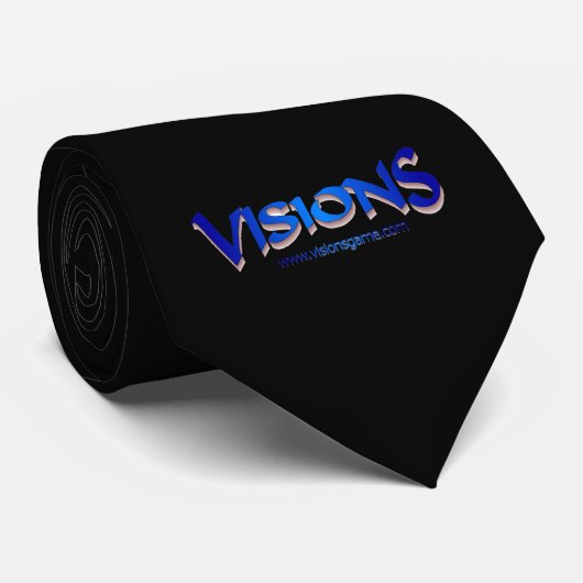 Visions - cravate noire simple (Roulé)