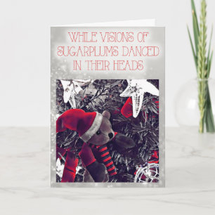 Visions de carte d'ours de nounours de prunes