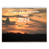 Visions de St. Augustine, Floride Calendrier 2025 (Protection)