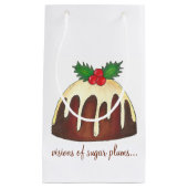Visions de Sugar Plums Pudding Sac cadeau à la pru (Devant)