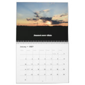 Visions du calendrier du mur du Midwest (Jan 2027)