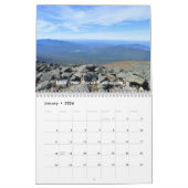 Visions du calendrier mural blanc de montagnes (Jan 2026)