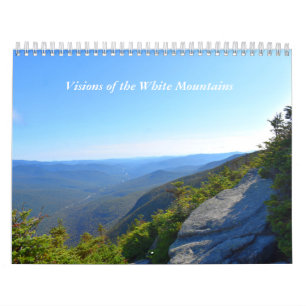 Visions du calendrier mural blanc de montagnes