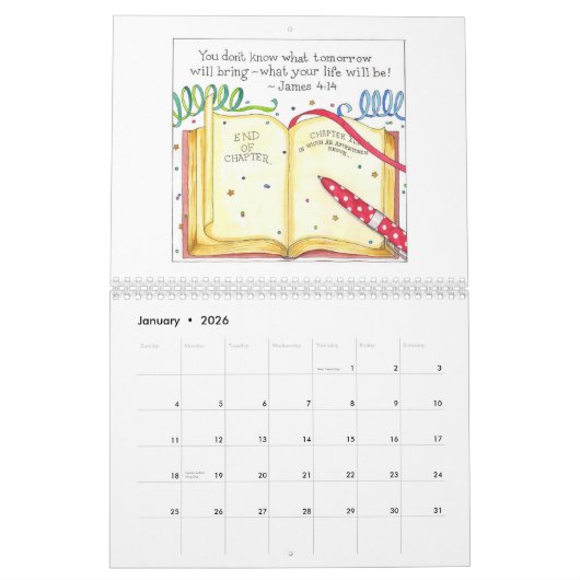 Visions et versets Calendrier Inspiratif (Jan 2026)