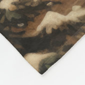 Visions Koesterde Kerstdeken Fleece Deken (Hoek)