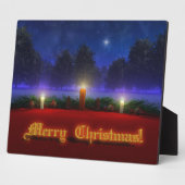 Visions plus lumineuses Plaque photo de Noël (Côté)