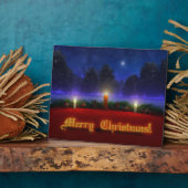 Visions plus lumineuses Plaque photo de Noël (Côté)