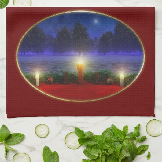 Visions plus lumineuses Serviette de cuisine de No (Plié)