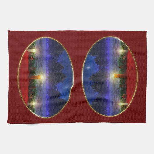 Visions plus lumineuses Serviette de cuisine de No (Horizontal)