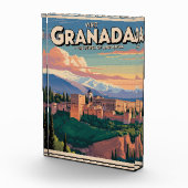 Visit Granada Vintage Travel Art Fotoblokken (Rechts)