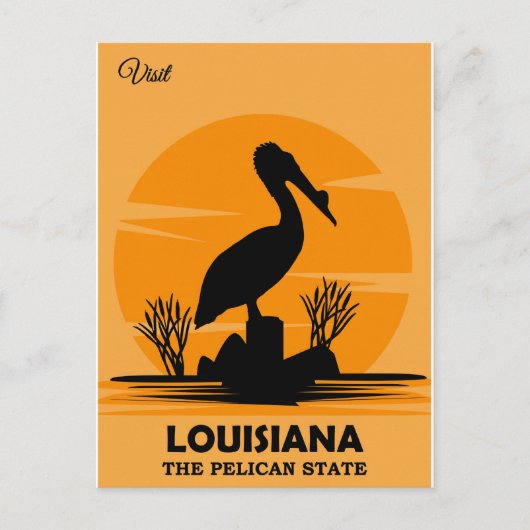 Visit Louisiana, The Pelican State, Briefkaart (Voorkant)