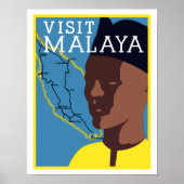 Visit Malaya Poster (Voorkant)
