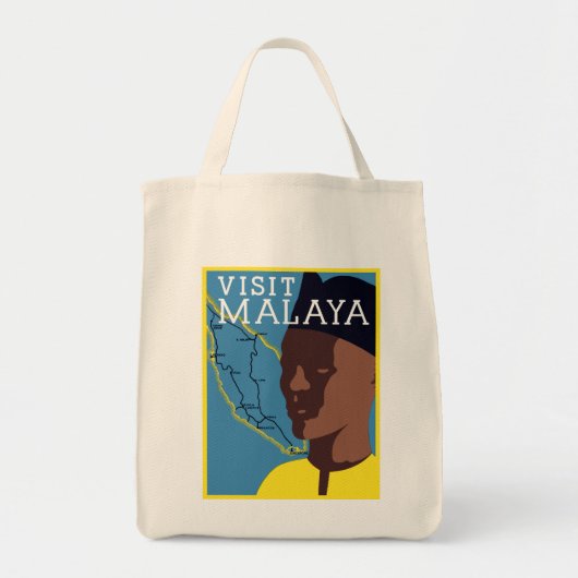 Visit Malaya Tote Bag (Voorkant)