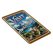 Visit Switzerland travel poster, Magneet (Rechterzijde)