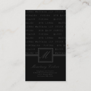 Visite 100 Gris Noir maquiller les mots Artiste Carte de