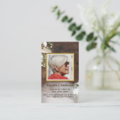 Visite 100x Rustique Calla Lily carte de mémoire de prièr (Debout devant)