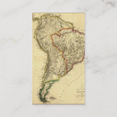 Visite 1817 Ancienne carte de l'Amérique du Sud (Dos)