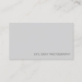Visite 18% Gris Photographe de carte QR Code Carte de vis (Devant)