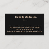 Visite 1. Carte de visite, pour vous (Dos)