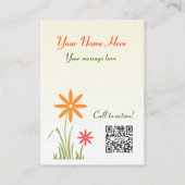 Visite 2015 aménagements d'ABC de calendrier de carte de (Dos)