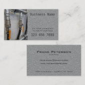 Visite 24 plombiers de secours d'heure - carte argentée (Devant / Derrière)