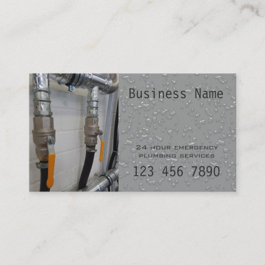 Visite 24 plombiers de secours d'heure - carte argentée (Devant)