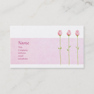 Visite 3 Carte de profil Rosebustes roses