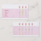 Visite 3 Carte de profil Rosebustes roses (Devant / Derrière)