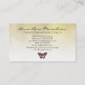 Visite *~* 6 Punch Trou Fleurs Papillon Carte de fidélité (Dos)