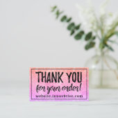 Visite 8e Posh carte de remerciements (Debout devant)