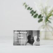 Visite À fond gris, carte de guitare (Debout devant)