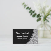 Visite Abstrait Scribbles Carte de visite, noir et blanc (Debout devant)