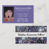 Visite Accessoires fabuleux et plus encore! Carte de visi (Devant / Derrière)