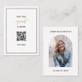 Visite Achetez la carte de graduation photo Grad a Drink  (Devant / Derrière)