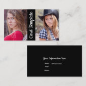 Visite Acteur de capture d'écran du Modèle Carte photo pa (Devant / Derrière)