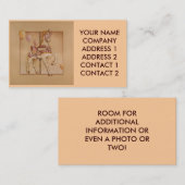 Visite Affaires - carte de profil - carrousel pourpre de (Devant / Derrière)