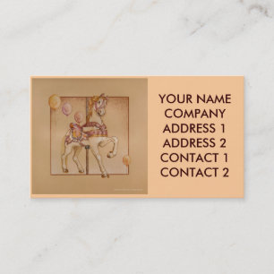 Visite Affaires - carte de profil - carrousel pourpre de