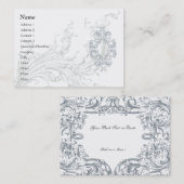 Visite Affaires de Flourish/modèle carte de profil (Devant / Derrière)