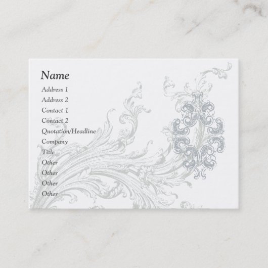 Visite Affaires de Flourish/modèle carte de profil (Devant)