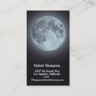 Visite Affaires de lune ou carte personnelle