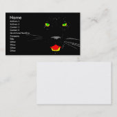 Visite Affaires de panthère noire, carte de profil (Devant / Derrière)