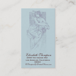 Visite Affaires ou carte nominative de beauté de Nouveau