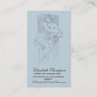Visite Affaires ou carte nominative de beauté de Nouveau