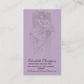 Visite Affaires ou carte nominative de beauté de Nouveau